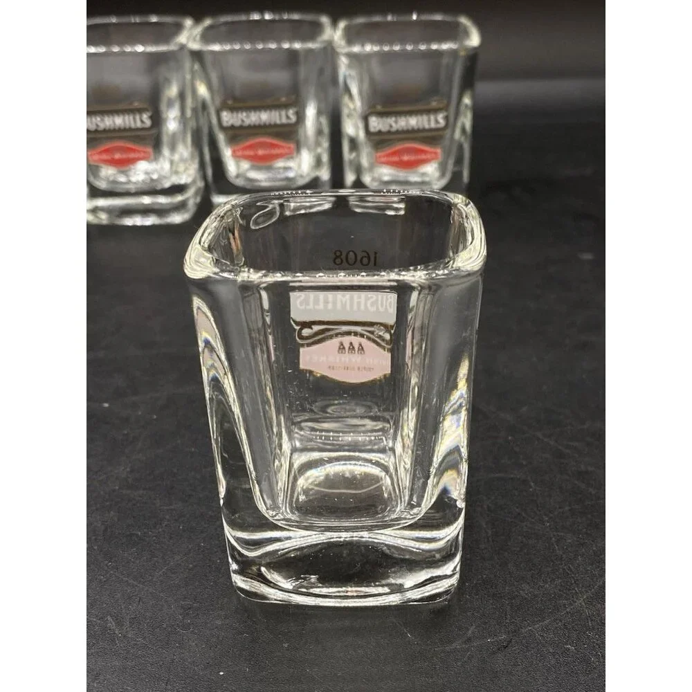 BUSHMILLS 1608 Shot Glasses Square Triple Distilled slot 4